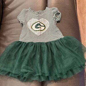 Girls Toddler Green Bay Packers Celebration Tutu Dress